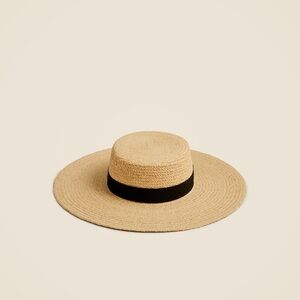 J. Crew Wide-Brim Boater Hat